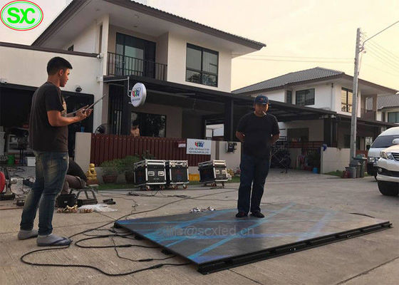 Wnętrze 4,81mm Pixel Pitch LED Panel podłogi tanecznej 500x500mm IP65 wodoodporny