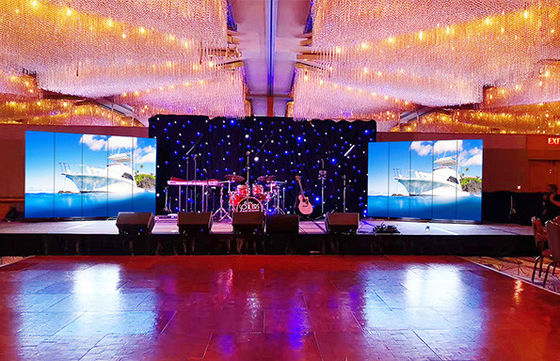 Wyrzutnicze aluminium wypożyczalnie w pomieszczeniach LED Display Screen P5 SMD Super Slim LED HD video wall panels