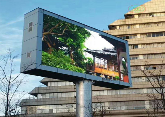 P10 Zewnętrzny Wodoodporny Pełnokolorowy Billboard LED 10mm Rozstaw 5000cd/M2 Jasność