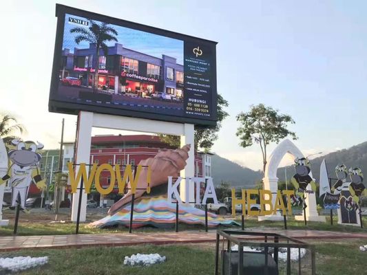 Jednopilerowy pełnokolorowy wyświetlacz LED P10 wypożyczalny wyświetlacz LED billboard 3 lata gwarancji