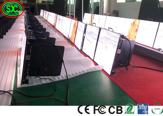 Bezgłusny ultra cienkie ściany wewnętrzne zewnętrzne P4 Wynajem LED Display Reklama 3 lata gwarancji