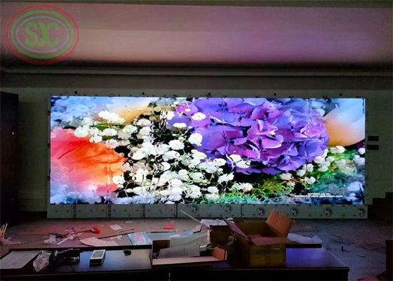 Niskie zużycie wnętrza LED ściany P3, P3.91, P4.81 Ekran LED do spotkań akademickich