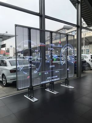 Komercyjny 1R1G1B Przejrzysty ekran telewizyjny LED 1000mmx1000mm Rozmiar obudowy