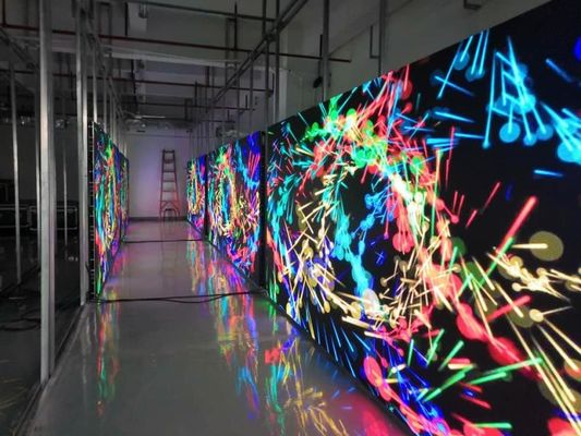 Materiał plastikowy Ultracienkie pełnokolorowe ekrano LED Przejrzystość ściany wideo Wyposażone w lampę LED SMD2121
