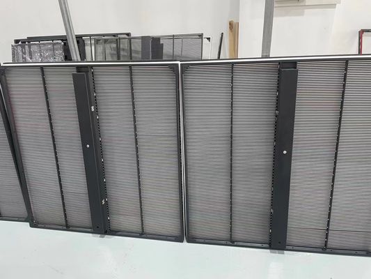 Wysokiej jasności Przejrzysty panel LED, pełnobarwne znaki SMD2121 LED transparentny wyświetlacz