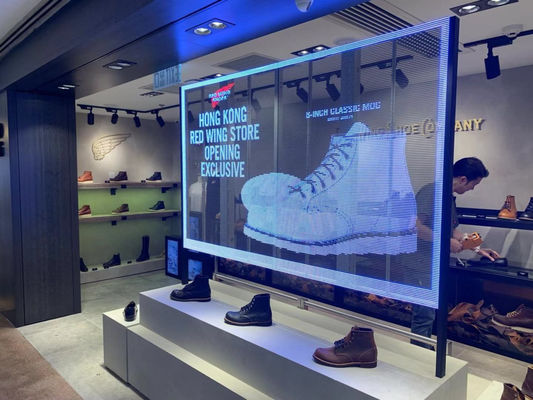 Wysokiej jasności przezroczysty panel LED, pełnobarwne znaki SMD2121