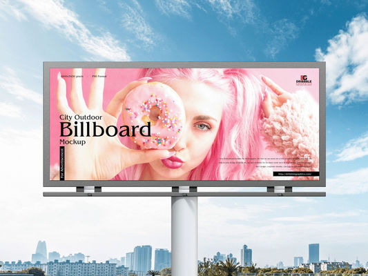P3.91 Outdoor Full Color LED Die-Cast Aluminum Billboard, 2500 CD/Sqm, High Brightness