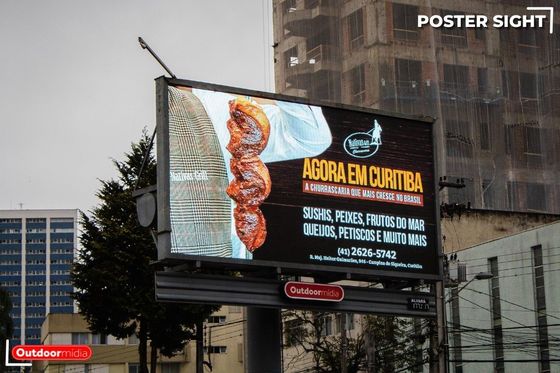 Lekkie i zewnętrzne pełnokolorowe wyświetlacze LED P10 do reklam i wydarzeń o prostej strukturze i wysokiej jasności