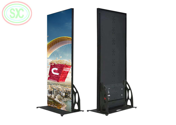 4k bezszwodowy poster stojący na podłodze w pomieszczeniach z LED wyświetlacz P2.5 LED znak ruchomy