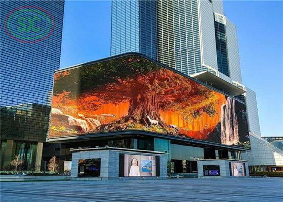 Regulowany kąt gigantyczny billboard zewnętrzny LED dostosować panel LED w centrum miasta
