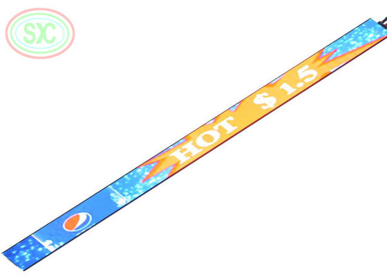 Drobny rastrowy pełnokolorowy ekran półkowy LED P1.875 900x60mm 800cd/m² Wyświetlacz wewnętrzny