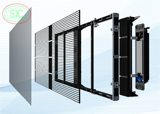 Reklama w centrach handlowych G3.9-P7.81 Mesh Ultra-Thin Transparent LED Display