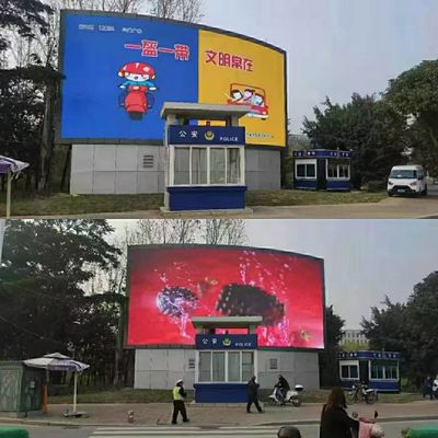 Dobra cena Zakrzywiony ekran ścienny LED o wysokiej rozdzielczości 500x500mm P3.91 P4.81 wewnętrzny zewnętrzny Elastyczny panel LED w Internecie
