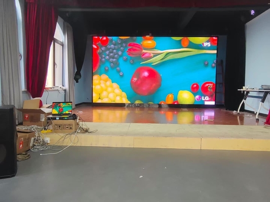 Wyświetlacz LED w pełnym kolorze w pomieszczeniach z pełną przednią obsługą do montażu na ścianie i łatwej konserwacji