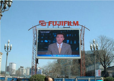 P10 Zewnętrzne IP65 Podwieszone LED Video Wall Reklamy 10mm Piksele