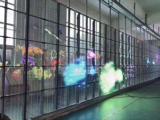 AC100-240V 60Hz Wpis Przejrzysty Ekran LED do wyświetlania reklamy wnętrza Funkcja wyświetlania wideo 3-5 lat Gwarancja