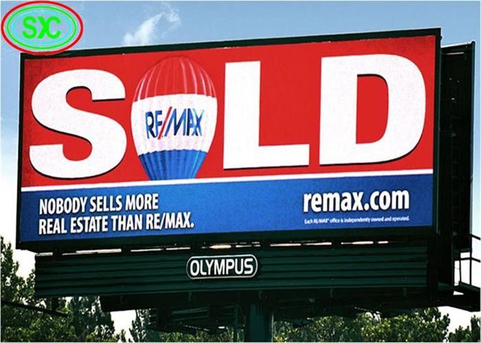 P10 Wielokolorowe duże zewnętrzne ekrany LED Wodoodporny billboard IP65