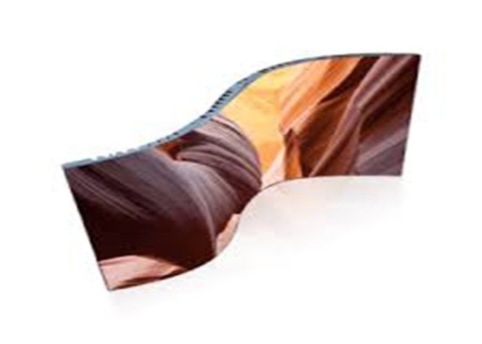 Inteligentna zakrzywiona ściana wideo P3.91 wyświetla miękkie moduły do ​​wnętrz