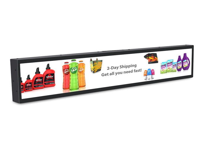 Wyświetlacz LED Slim Fine Pixel Pitch, sprzedaż detaliczna Seamless P0.9375 Wewnętrzny ekran półki LED