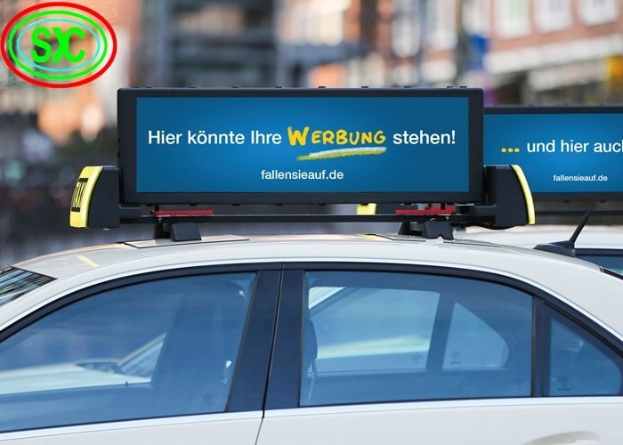 Wyświetlacz znaków LED samochodowych o rozmiarze 96*32 cm z rozmiarem pasma 3 mm i rozdzielczością ekranu 320*106 kropek