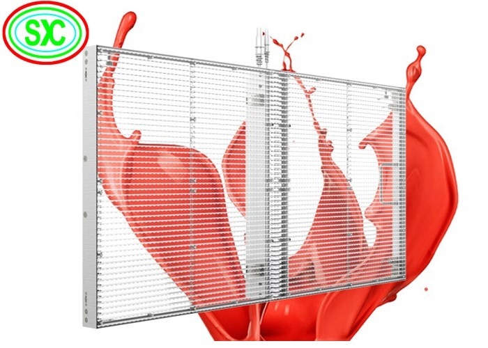 P3.91mm-7.82mm Przejrzysty panel ekranu LED Wysoka jasność pełny kolor