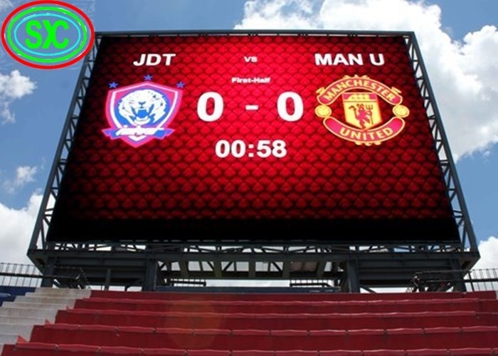 pełnobarwny zewnętrzny wodoodporny P10 RGB Stadion LED Display Ekran ustawiony