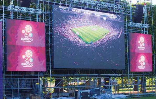 Reklama Jasność 6000k LED panel wyświetlania wideo 1r1g1b 10mm Pixel pitch LED panel wyświetlania wideo