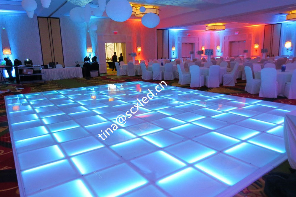 LED Podłoga taneczna Ślub Podłoga taneczna na imprezę Magnet 3D LED pełnokolorowe panele