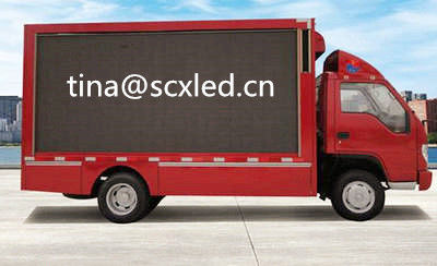 Wyświetlacz LED 1R1G1B Truck Truck P6 Full Color Wysoka rozdzielczość SMD CE Approval
