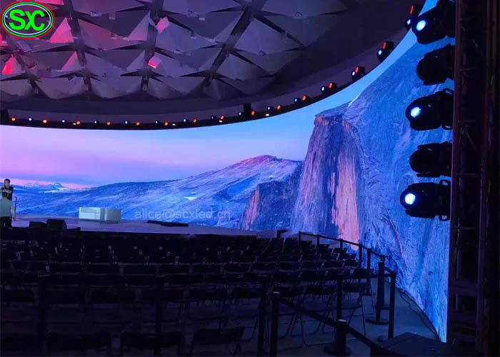 Kurtyna wewnętrzna P6 Curve LED Kontrolka WIFI 3G z 5-letnią gwarancją