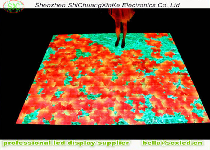 HD Full Color LED Dance Floor P6.25 Indukcja Elektroniczny wyświetlacz wideo interaktywny LED dance floor