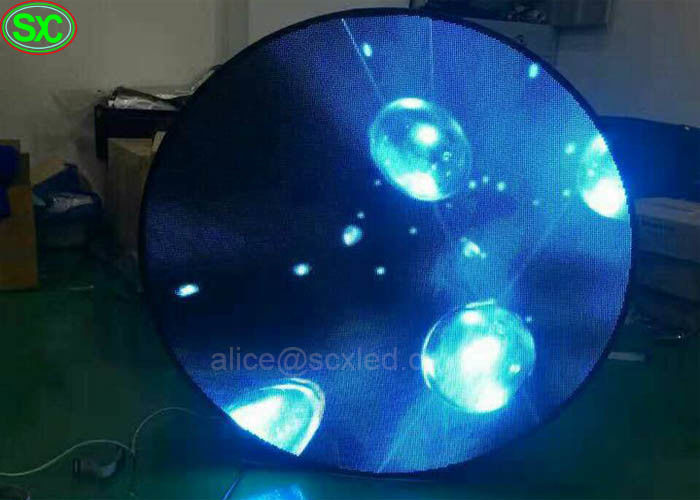 Indoor P 4 okrągłe ekrany reklamowe LED z certyfikatem CE UL MBI5124