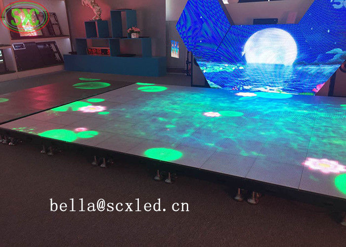 Wewnętrzny SMD3535 Dźwięk Aktywny DJ Led Disco Podłoga taneczna Ciepłe białe panele wiązki