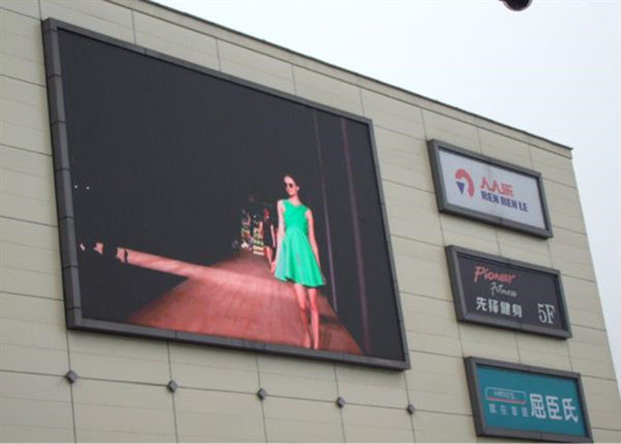 Wieszenie na zewnątrz reklamy w pełnym kolorze LED billboard P10 Shopping Market Video Wall