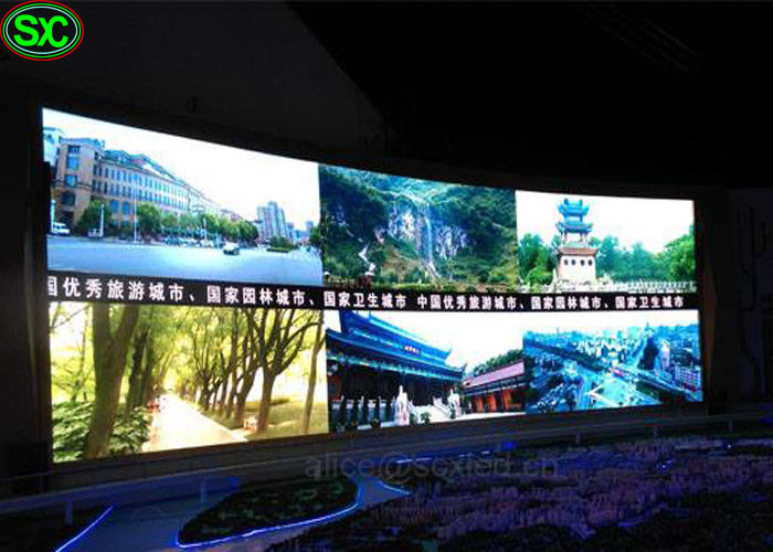 Super cienka wysoka rozdzielczość P6 Indoor SMD Full Color Seamless LED Video Display Ekran telewizora