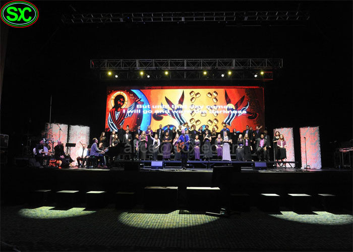 kryty Stage Tło Led / 3.91mm pikseli kolorowy wyświetlacz LED