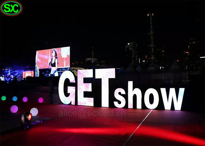Super Cienki wynajem P3mm Elastyczny ekran ledowy Ekrany LED Kinglight na scenę