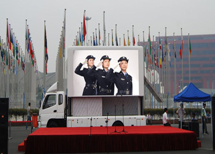 Silent Mobile Truck Led Panel Wyświetlacz, Led Mobile Billboard Wielka Wodoodporna