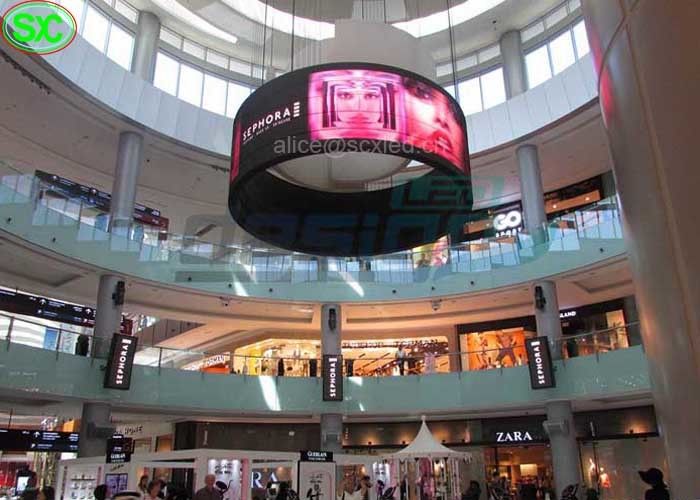 1R1G1B P5 Waga lekka Elastyczne Malls Wiszący wyświetlacz LED