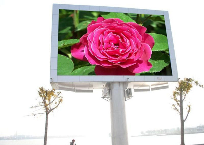 Zewnętrzny cyfrowy billboard montażowy wideo w pełnym kolorze P10 Duży ekran reklamowy LED