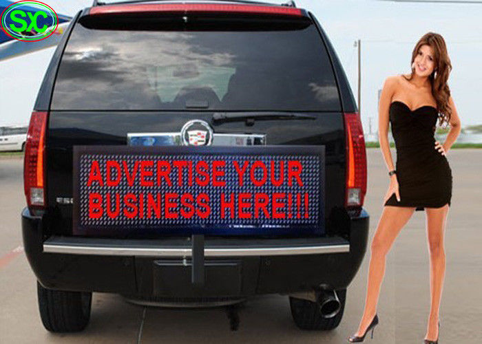 Pojedynczy czerwony wyświetlacz samochodowy LED z zasilaczem Meanwell, tył samochodu o wysokiej definicji