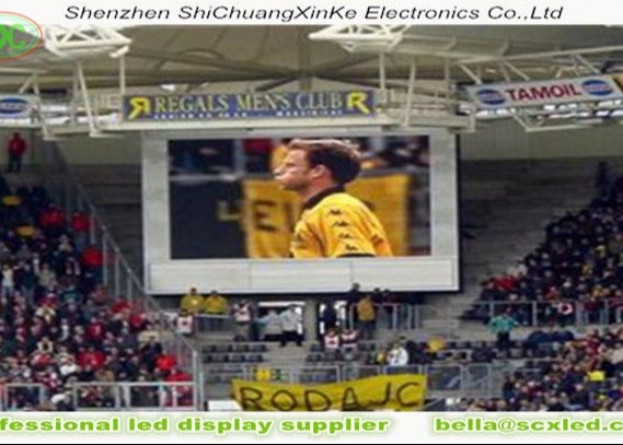 Zewnętrzny HD Wysoka częstotliwość odświeżania pełnobarwny ekran P8 Big Stadium LED