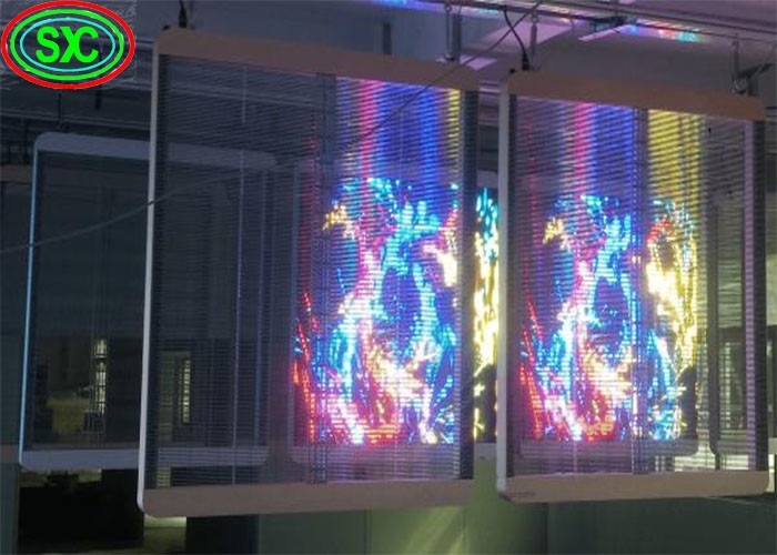 Wysoce stabilny przezroczysty ekran LED w pomieszczeniach z odpornym na działanie pogody ultracienkim panelem