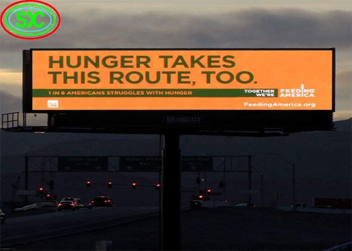 R 625-630nm LED Parametr LED Billboardy do Reklamy Zewnętrznej Pełnokolorowe