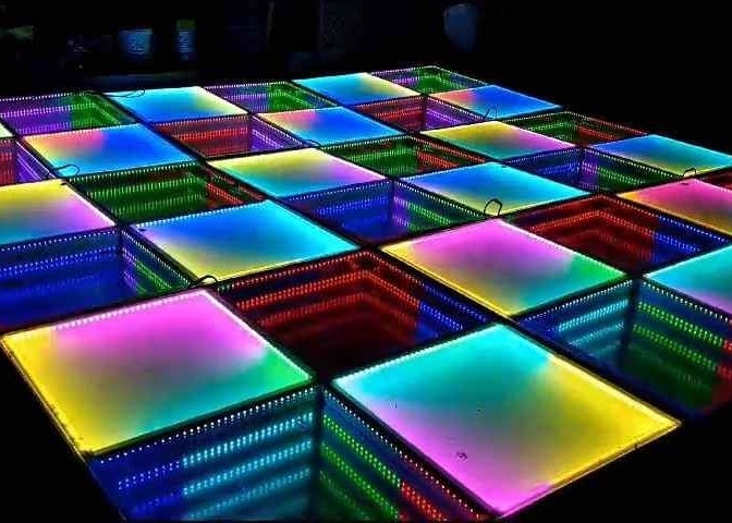 P3.91 Wnętrze pełnobarwne oświetlenie LED Podłoga taneczna 250*250mm Moduł LED 65410 punktów/m2