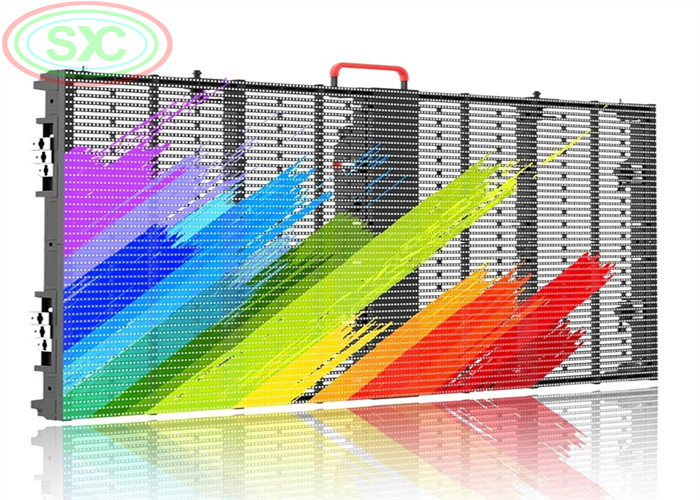 Super market Transparent Glass Led Display 1R1G1B G3.91-7.8125 do reklamy