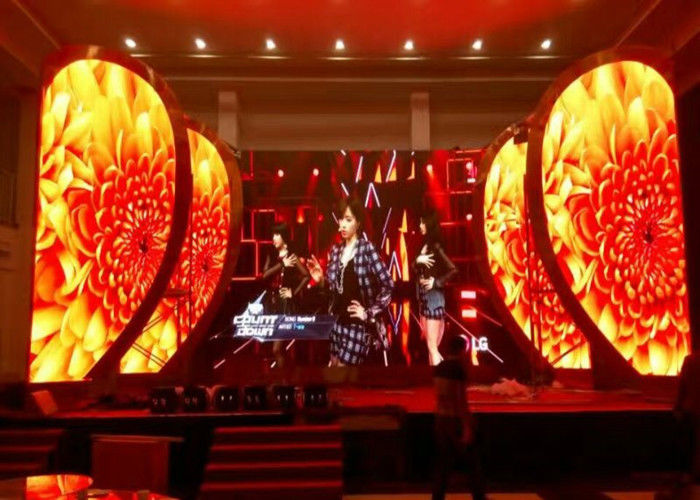 Wewnętrzna pełnokolorowa ściana wideo LED P3, piksel 3mm, 1000 nitów, ekran sceniczny