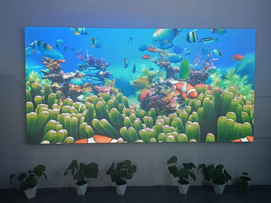 160000 kropek/m2 Gęstość pełnobarwna płyta LCD LED w pomieszczeniach z rozdzielczością modułu 64x64 kropek