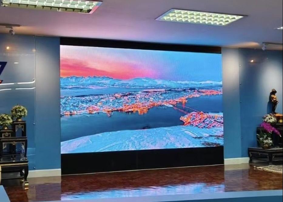 Wyświetlacz LED HD z modułem aluminiowym odlewanym ciśnieniowo, konfigurowalny ekran, wodoodporna obudowa HD 320*160mm IP65, system NOVA, COB P1.25