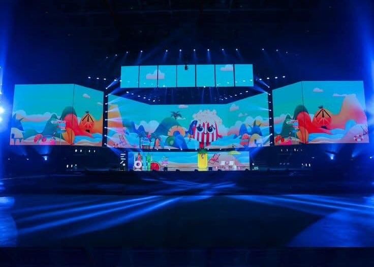 1R1G1B Blokada wnętrza 160000 pikseli/m2 P2.5 LED Digital Screen led billboard